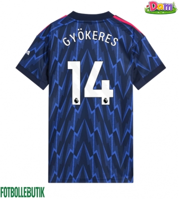 Arsenal Viktor Gyokeres #14 Bortatröja Kvinnor 2025-26 Kortärmad